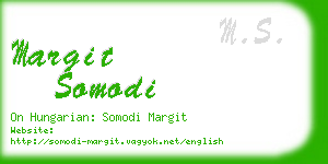 margit somodi business card